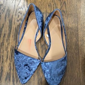 Blue cute flats